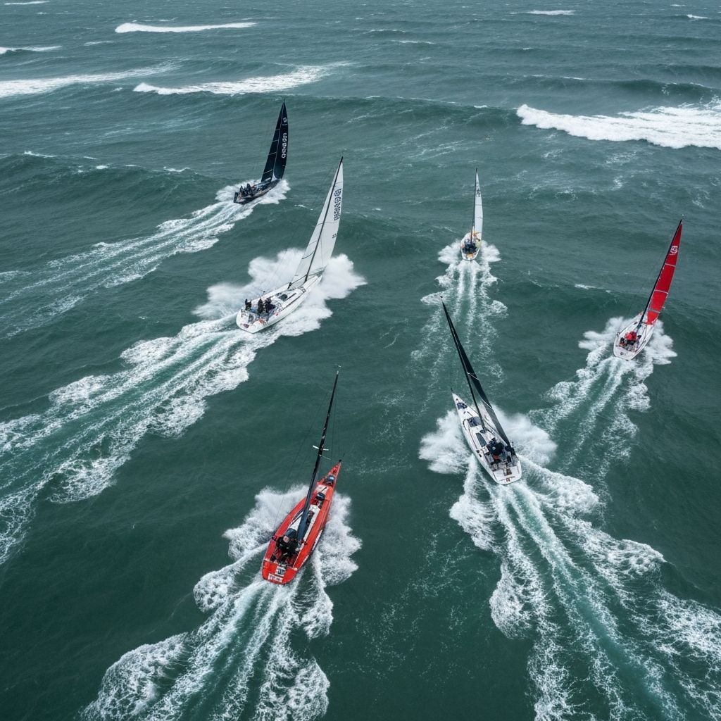 Zeilwedstrijd Noordzee
